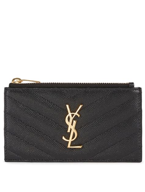 ysl card holder us price|YSL card holder with zipper.